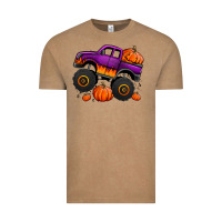 Vintage Coffee halloween jack o lantern monster truck Vintage Tee - Jasminsmagicworld