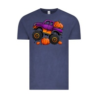 Vintage Denim halloween jack o lantern monster truck Vintage Tee - Jasminsmagicworld