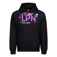 Black Valentine LPN Urban Hoodie - CowhideDigitalArt