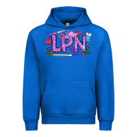 Cobalt Valentine LPN Urban Hoodie - CowhideDigitalArt
