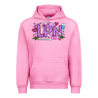 Fuchsia Pink Valentine LPN Urban Hoodie - CowhideDigitalArt