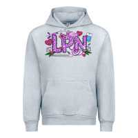 Heather Grey Valentine LPN Urban Hoodie - CowhideDigitalArt
