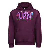Mauve Wine Valentine LPN Urban Hoodie - CowhideDigitalArt