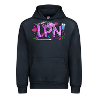 Navy Valentine LPN Urban Hoodie - CowhideDigitalArt