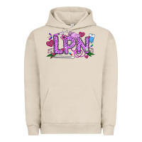 Pigment French Oak Valentine LPN Urban Hoodie - CowhideDigitalArt