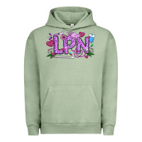 Pigment Oil Green Valentine LPN Urban Hoodie - CowhideDigitalArt