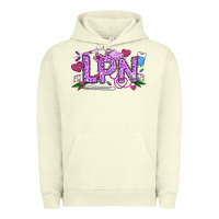 Pigment Pistachio Valentine LPN Urban Hoodie - CowhideDigitalArt