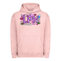 Pigment Salmon Valentine LPN Urban Hoodie - CowhideDigitalArt