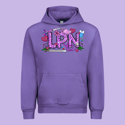 Valentine Lpn Urban Hoodie Designed By Cowhidedigitalart