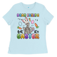 Baby Blue dead inside but it's easter Ladies Tee - MaliasSmallBusiness