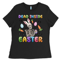 Black dead inside but it's easter Ladies Tee - MaliasSmallBusiness