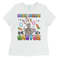 White dead inside but it's easter Ladies Tee - MaliasSmallBusiness