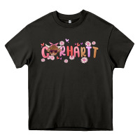 Asphalt carhartt cow valentines day Heavy Core Tee - MaliasSmallBusiness