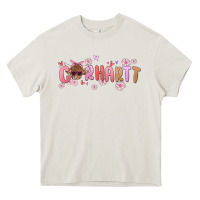 Cream carhartt cow valentines day Heavy Core Tee - MaliasSmallBusiness