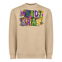 Mushroom mardi  gras Heavyweight Sweatshirt - CowGirlArtShop