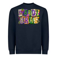 Navy mardi  gras Heavyweight Sweatshirt - CowGirlArtShop