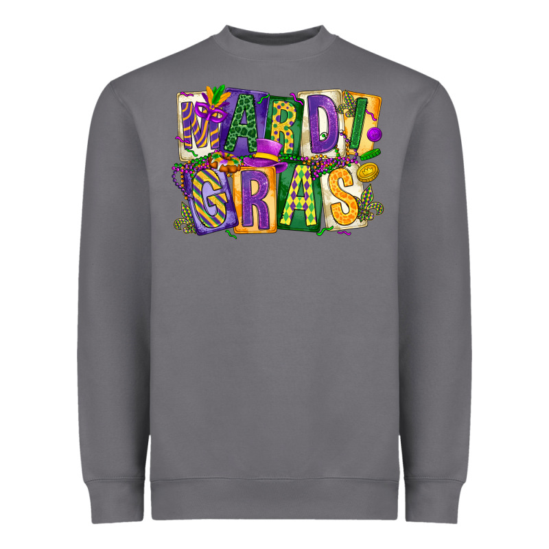 Mardi  Gras Heavyweight Sweatshirt by CowGirlArtShop | Teevron