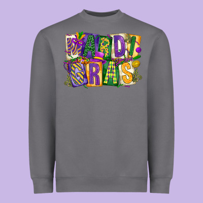 Mardi  Gras Heavyweight Sweatshirt Designed By Cowgirlartshop