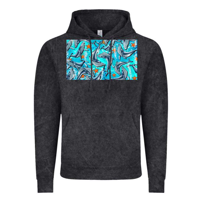 Humpback Whale  Cup Vintage Hoodie by BarkalooDesign | Teevron