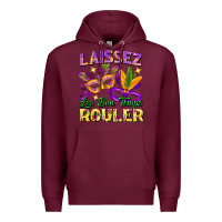 Burgundy Laissez les bon temps rouler Premium Hoodie - FaDigitalArtStudio