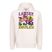 Pale Pink Laissez les bon temps rouler Premium Hoodie - FaDigitalArtStudio