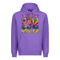 Purple Laissez les bon temps rouler Premium Hoodie - FaDigitalArtStudio