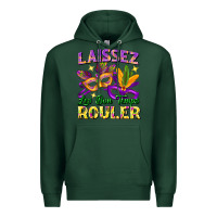 Sports Green Laissez les bon temps rouler Premium Hoodie - FaDigitalArtStudio