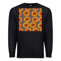 Black african fabric seamless pattern Premium Sweatshirt - BundleAndBundleShop
