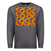 Charcoal Heather african fabric seamless pattern Premium Sweatshirt - BundleAndBundleShop