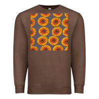 Chestnut african fabric seamless pattern Premium Sweatshirt - BundleAndBundleShop