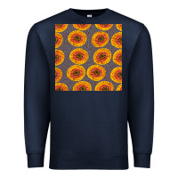 Navy african fabric seamless pattern Premium Sweatshirt - BundleAndBundleShop