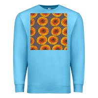Ocean Blue african fabric seamless pattern Premium Sweatshirt - BundleAndBundleShop