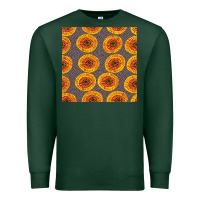 Sports Green african fabric seamless pattern Premium Sweatshirt - BundleAndBundleShop