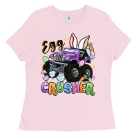 Bubblegum Pink egg crusher Ladies Tee - MaliasSmallBusiness