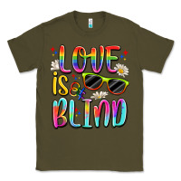 Army Green love is blind Classic Tee - Artiststas