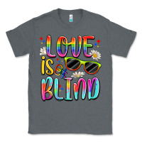 Charcoal Heather love is blind Classic Tee - Artiststas
