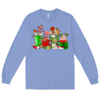 Colony Blue Christmas coffee cup Long Sleeve Tee - NancyCooperArtShop