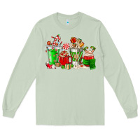 Matcha Christmas coffee cup Long Sleeve Tee - NancyCooperArtShop