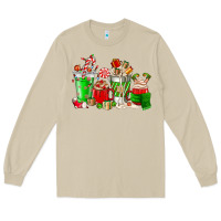 Mushroom Christmas coffee cup Long Sleeve Tee - NancyCooperArtShop