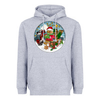 Heather Grey Joy gingerbread Heavyweight Hoodie - FaDigitalArtStudio