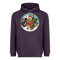 Plum Joy gingerbread Heavyweight Hoodie - FaDigitalArtStudio