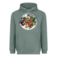 Sage Joy gingerbread Heavyweight Hoodie - FaDigitalArtStudio