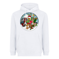 White Joy gingerbread Heavyweight Hoodie - FaDigitalArtStudio