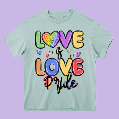 Love Is Love Pride Heavy Core Tee Designed By Maliassmallbusiness