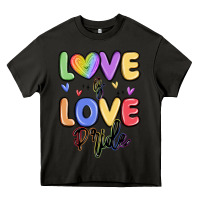 Asphalt love is love pride Heavy Core Tee - MaliasSmallBusiness