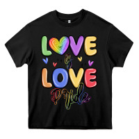 Black love is love pride Heavy Core Tee - MaliasSmallBusiness