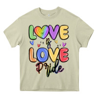 Mossy love is love pride Heavy Core Tee - MaliasSmallBusiness