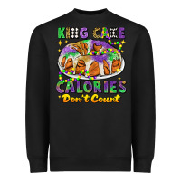 Black king cake calories dont count mardi gras Heavyweight Sweatshirt - CowGirlArtShop