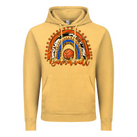 Vintage Mustard Basketball Rainbow Vintage Hoodie - RanaPortraitStore