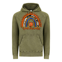 Vintage Olive Basketball Rainbow Vintage Hoodie - RanaPortraitStore